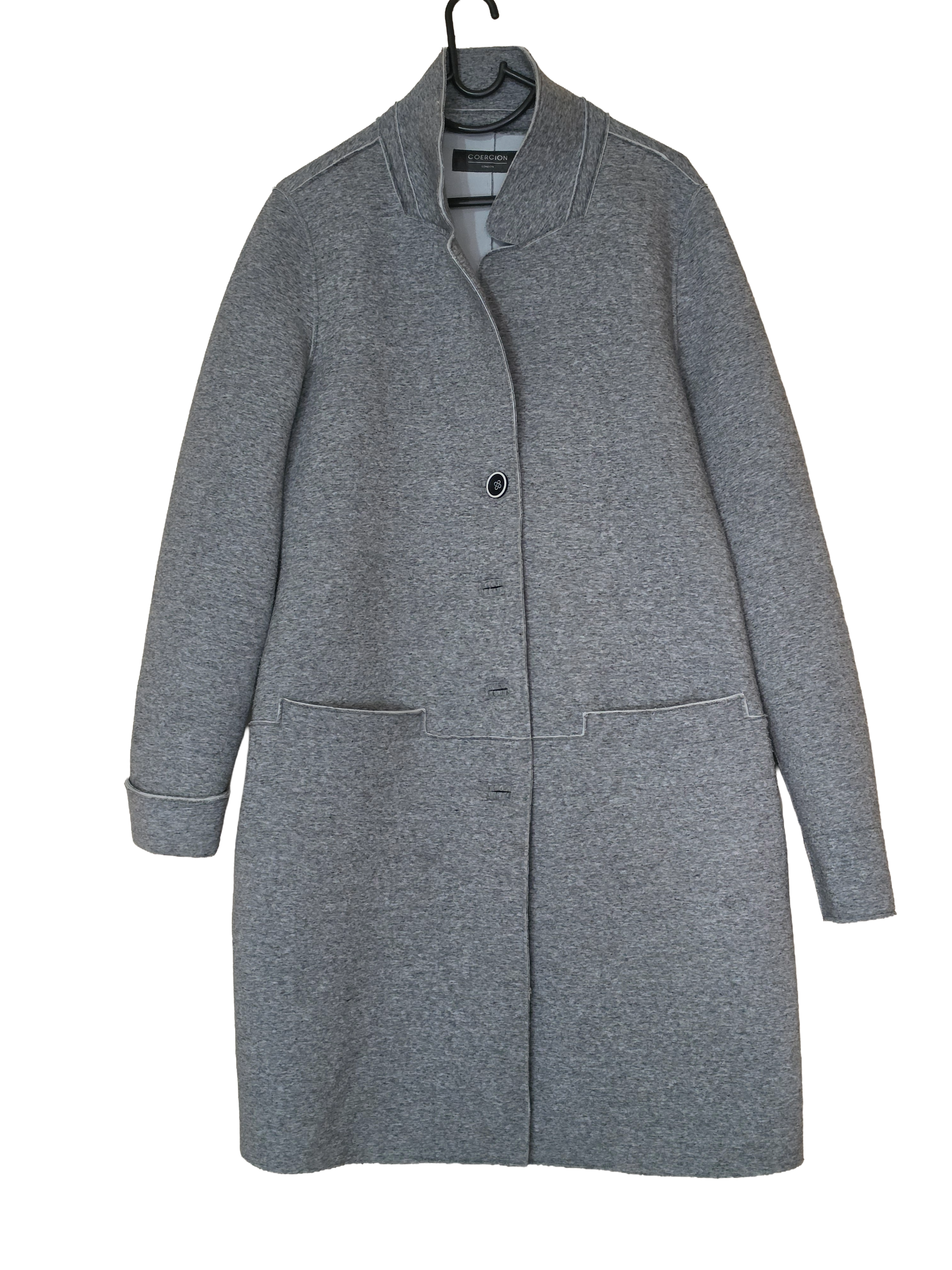 Coercion Grey Polyester Coat