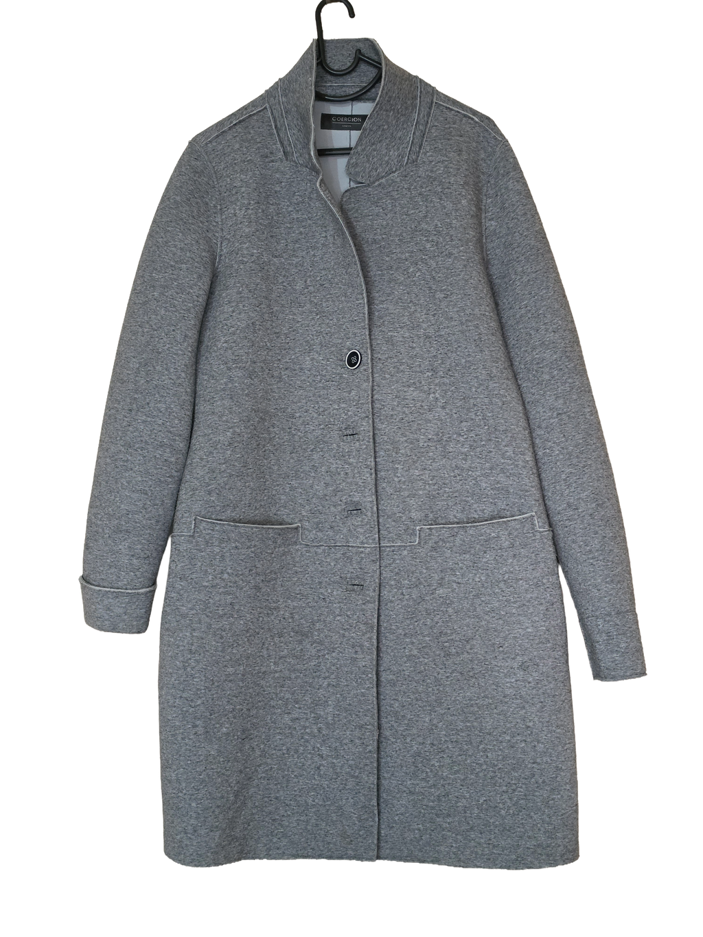 Coercion Grey Polyester Coat