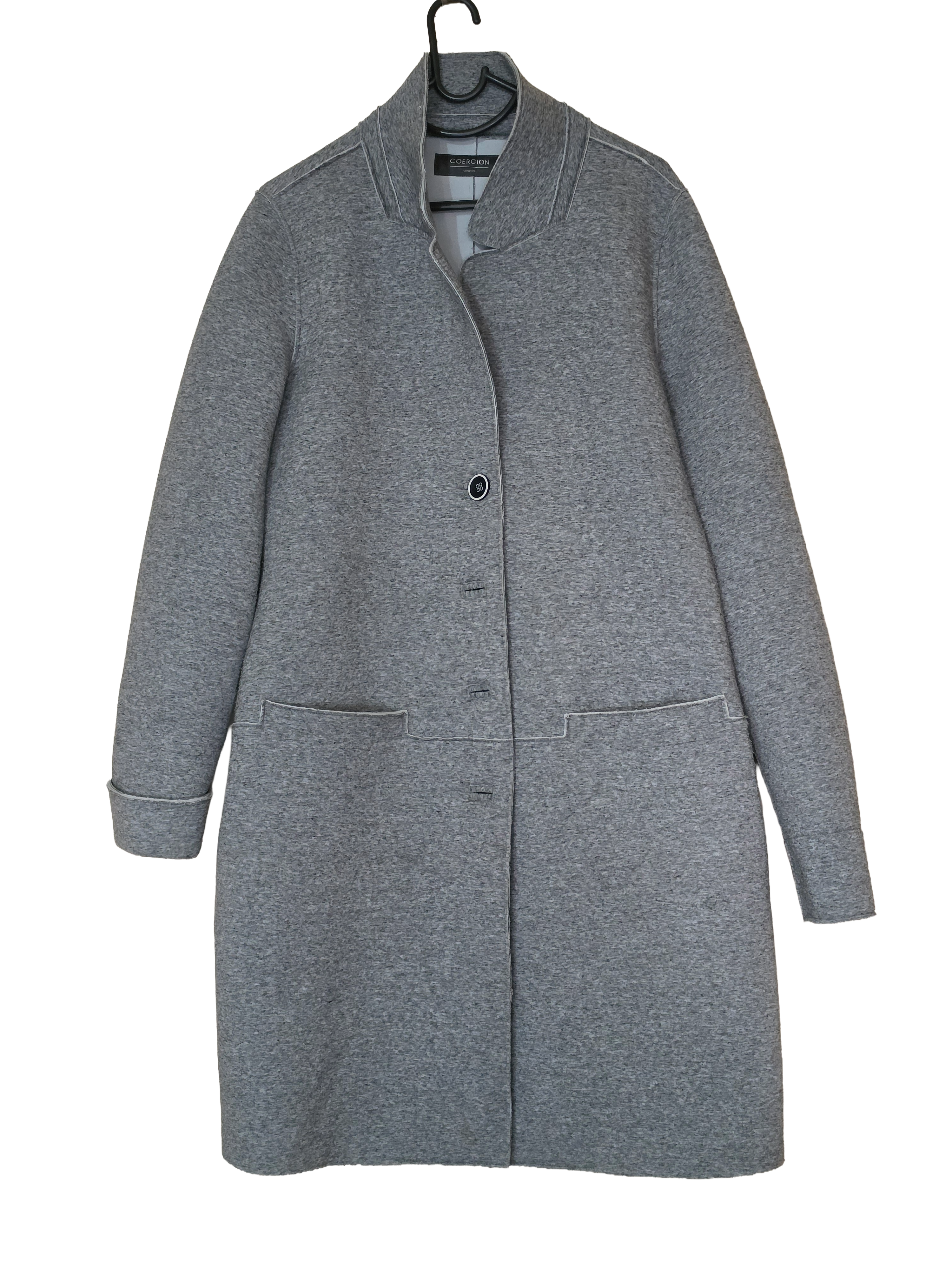 Coercion Grey Polyester Coat