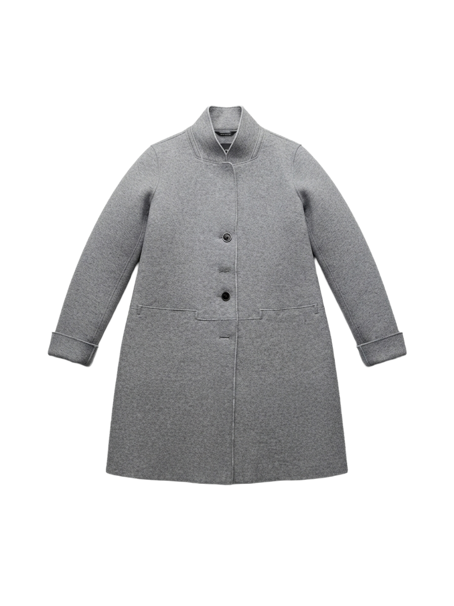 Coercion Grey Polyester Coat